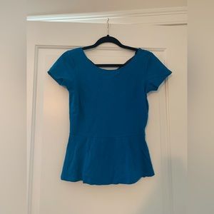 Blue Banana Republic Peplum Blouse